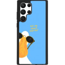 Coque Samsung Galaxy S22 Ultra - Silicone rigide noir Tell me about yourself Summer 2026