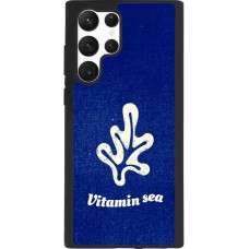 Coque Samsung Galaxy S22 Ultra - Silicone rigide noir Vitamin sea Summer 2026