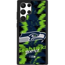 Coque Samsung Galaxy S22 Ultra - Silicone rigide noir Super Bowl 26 Seattle 2