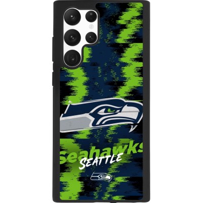 Samsung Galaxy S22 Ultra Case Hülle - Silikon schwarz Super Bowl 26 Seattle 2