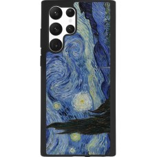 Coque Samsung Galaxy S22 Ultra - Silicone rigide noir Tableau art - La Nuit étoilée - Van Gogh