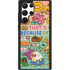 Coque Samsung Galaxy S22 Ultra - Silicone rigide noir Thats beacause of