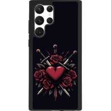 Samsung Galaxy S22 Ultra Case Hülle - Silikon schwarz Valentine 2024 gothic love