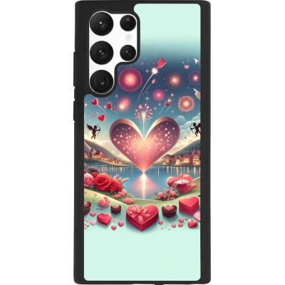 Samsung Galaxy S22 Ultra Case Hülle - Silikon schwarz Valentin 2025 Schick