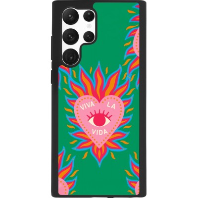 Samsung Galaxy S22 Ultra Case Hülle - Silikon schwarz Viva la vida 2026
