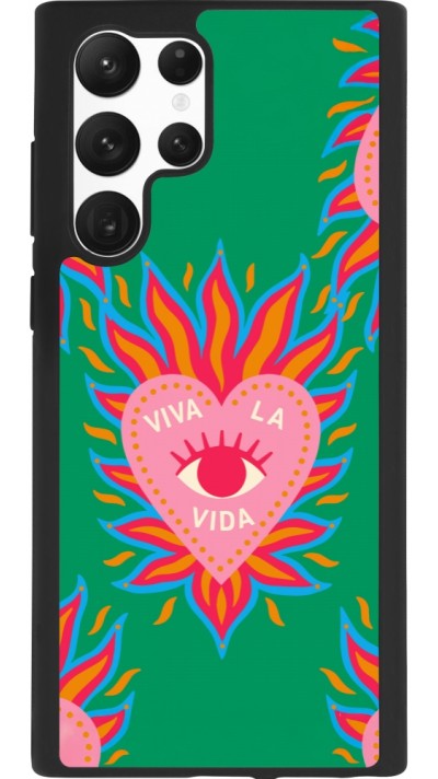 Coque Samsung Galaxy S22 Ultra - Silicone rigide noir Viva la vida 2026