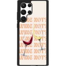 Samsung Galaxy S22 Ultra Case Hülle - Silikon schwarz Wine not