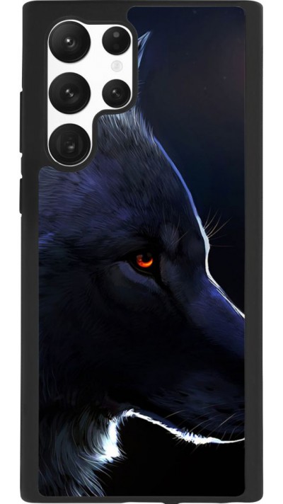 Hülle Samsung Galaxy S22 Ultra - Silikon schwarz Wolf Shape