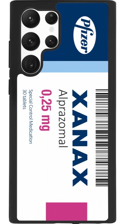 Coque Samsung Galaxy S22 Ultra - Silicone rigide noir Xanax Alprazolam 2025