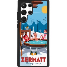 Samsung Galaxy S22 Ultra Case Hülle - Silikon schwarz Zermatt Mountain Jacuzzi