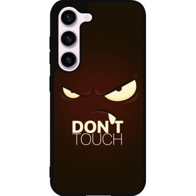 Coque Samsung Galaxy S23 - Silicone rigide noir Angry Dont Touch