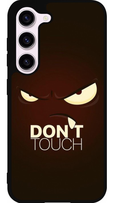Samsung Galaxy S23 Case Hülle - Silikon schwarz Angry Dont Touch