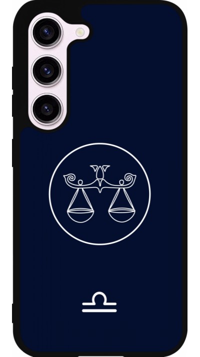Coque Samsung Galaxy S23 - Silicone rigide noir Astrologie Balance