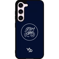 Coque Samsung Galaxy S23 - Silicone rigide noir Astrologie Capricorne