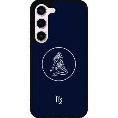 Samsung Galaxy S23 Case Hülle - Silikon schwarz Astrologie Jungfrau