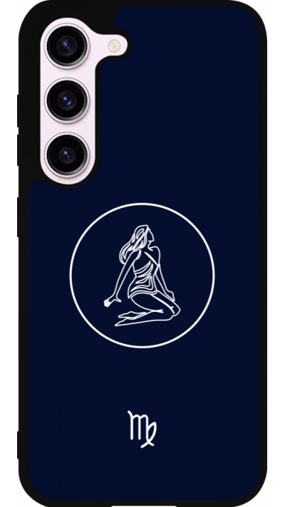 Coque Samsung Galaxy S23 - Silicone rigide noir Astrologie Vierge