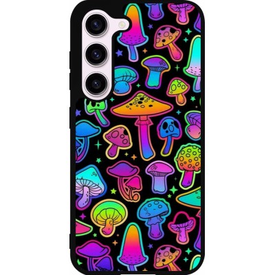 Coque Samsung Galaxy S23 - Silicone rigide noir Autumn 2024 magic mushrooms