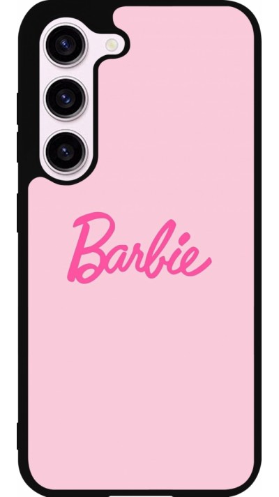 Samsung Galaxy S23 Case Hülle - Silikon schwarz Barbie Text