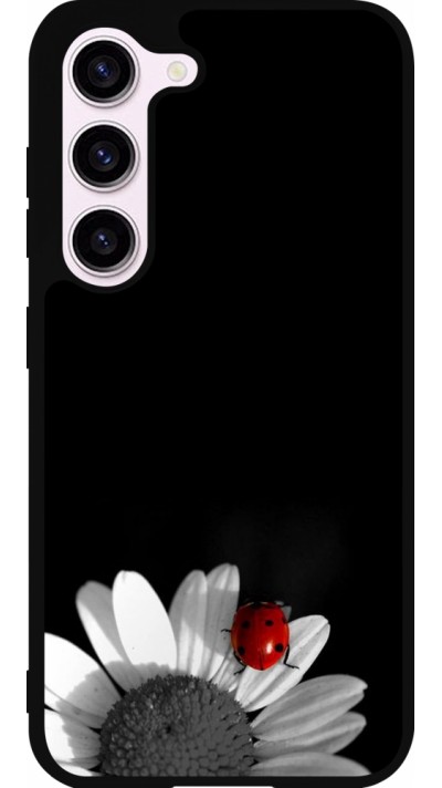 Samsung Galaxy S23 Case Hülle - Silikon schwarz Black and white Cox