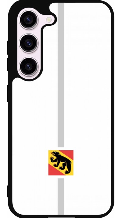 Samsung Galaxy S23 Case Hülle - Silikon schwarz Kanton BE weiss