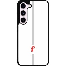 Samsung Galaxy S23 Case Hülle - Silikon schwarz Kanton BL weiss