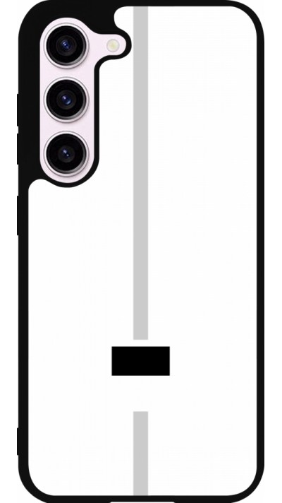 Samsung Galaxy S23 Case Hülle - Silikon schwarz Kanton FR weiss