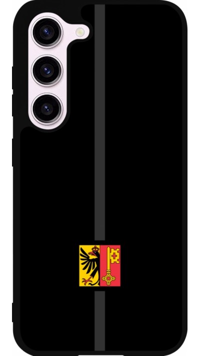 Samsung Galaxy S23 Case Hülle - Silikon schwarz Kanton GE schwarz