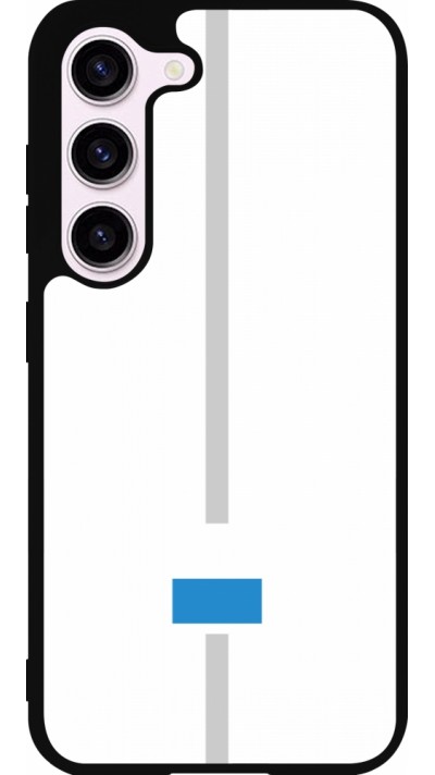 Samsung Galaxy S23 Case Hülle - Silikon schwarz Kanton LU weiss