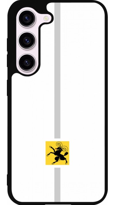 Samsung Galaxy S23 Case Hülle - Silikon schwarz Kanton SH weiss