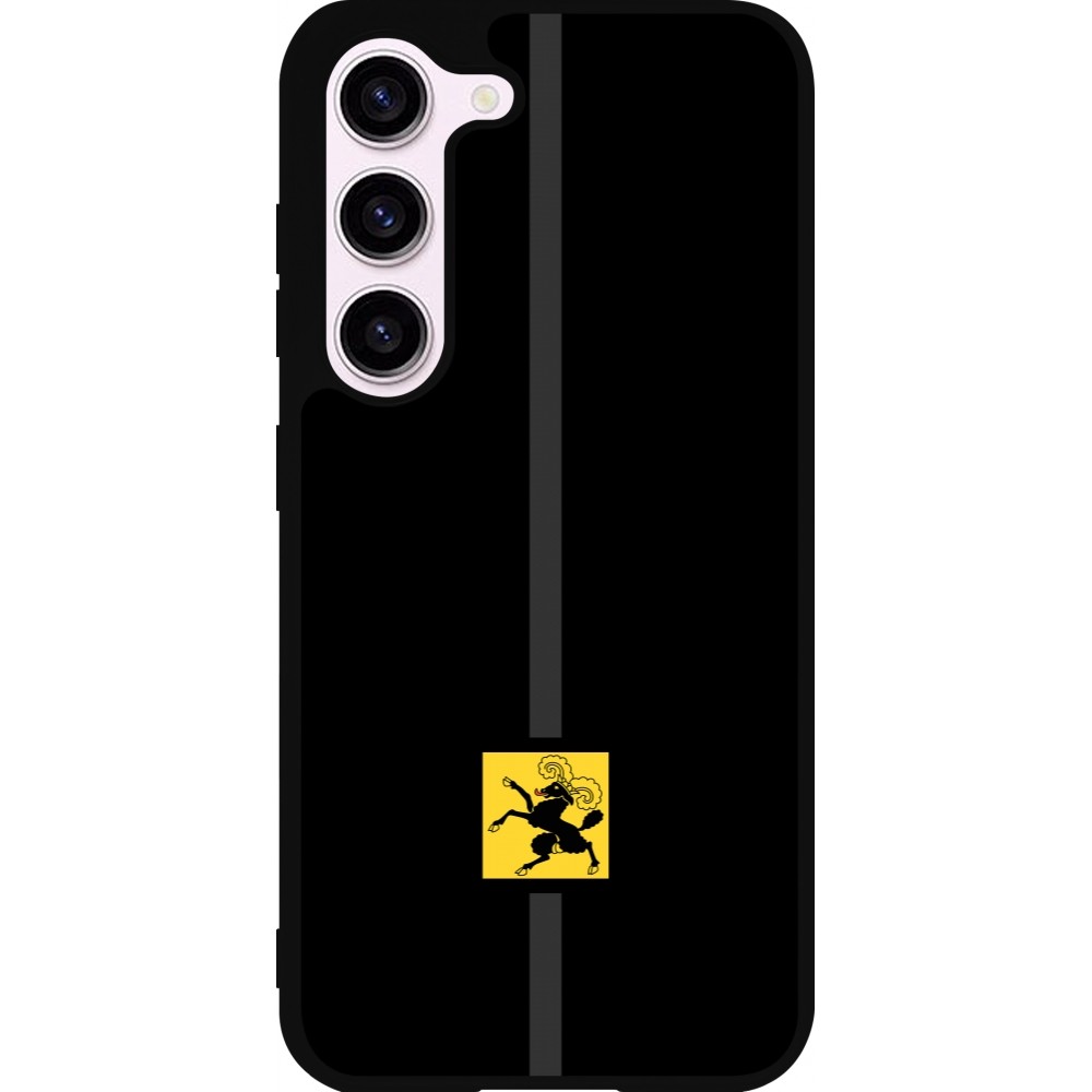 Samsung Galaxy S23 Case Hülle - Silikon schwarz Kanton SH schwarz