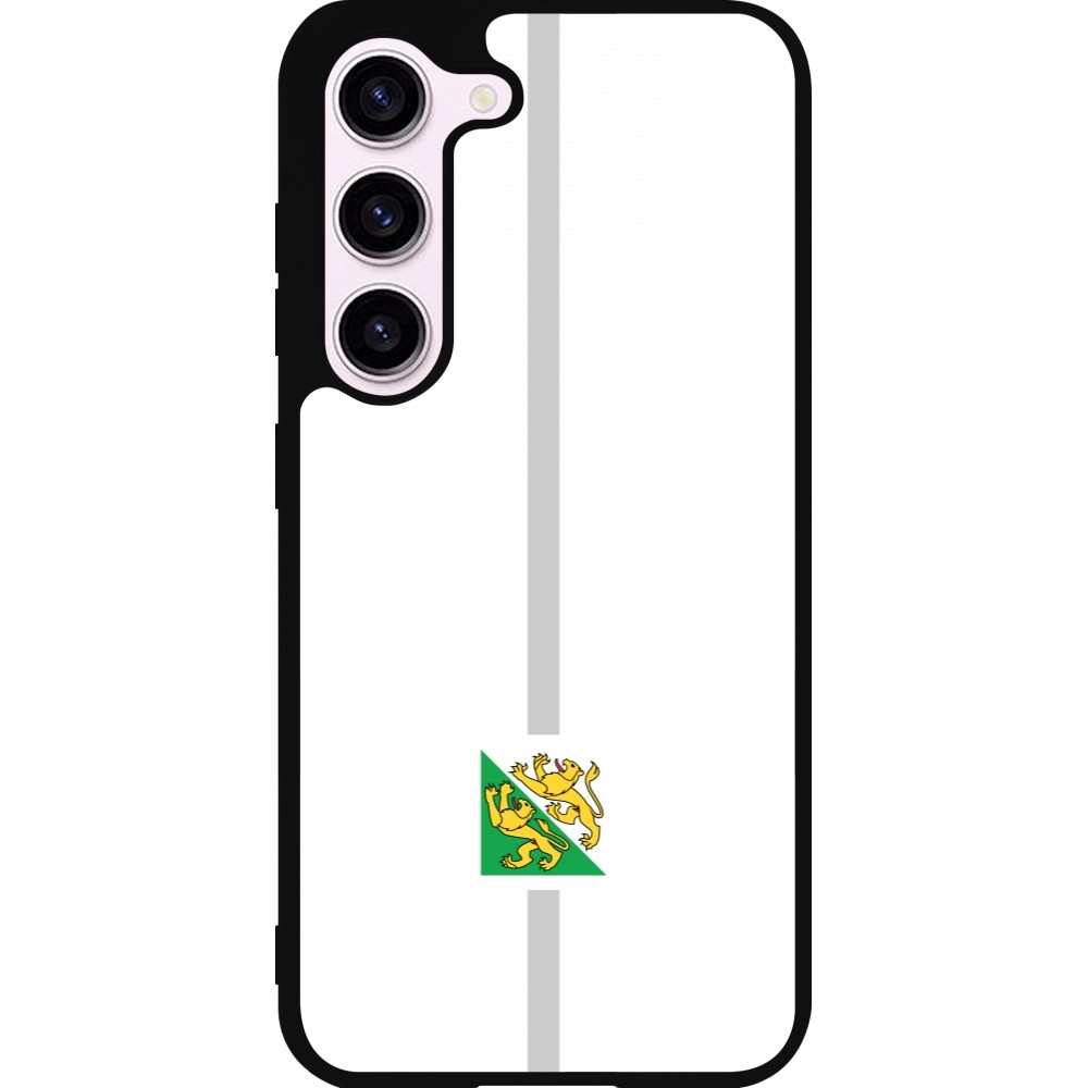 Samsung Galaxy S23 Case Hülle - Silikon schwarz Kanton TG weiss