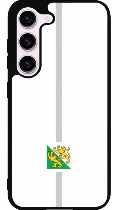 Samsung Galaxy S23 Case Hülle - Silikon schwarz Kanton TG weiss