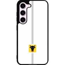 Samsung Galaxy S23 Case Hülle - Silikon schwarz Kanton UR weiss
