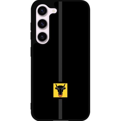 Coque Samsung Galaxy S23 - Silicone rigide noir Canton UR noir