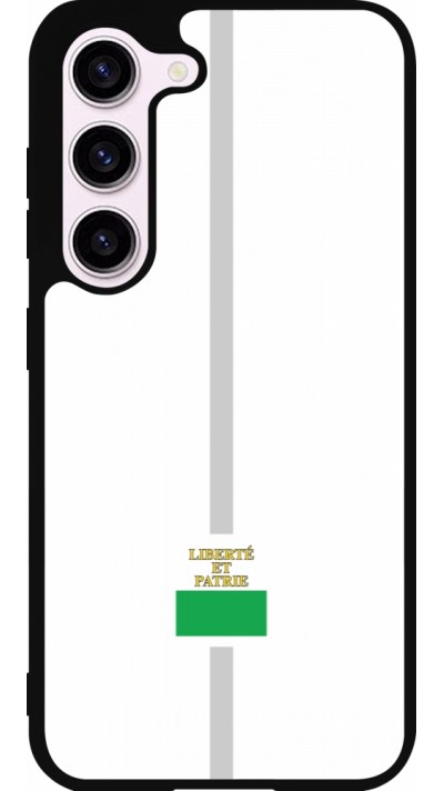 Samsung Galaxy S23 Case Hülle - Silikon schwarz Kanton VD weiss