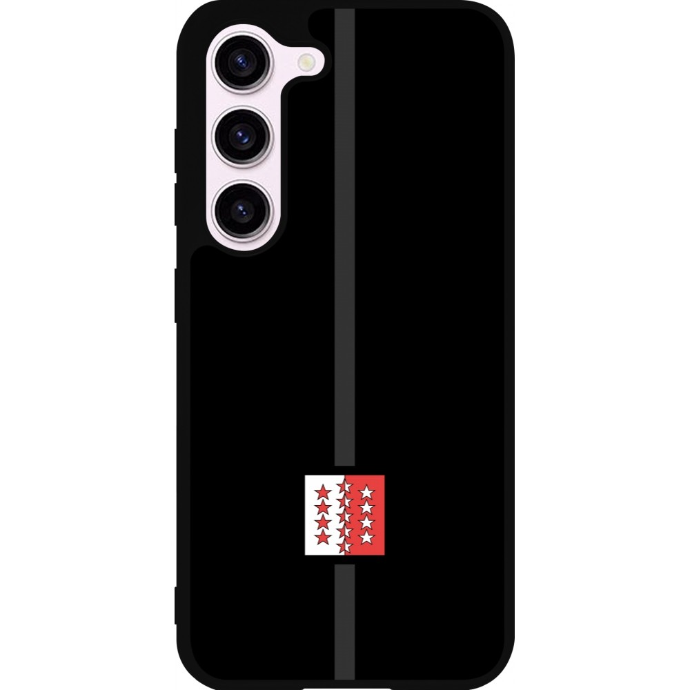 Samsung Galaxy S23 Case Hülle - Silikon schwarz Kanton VS schwarz