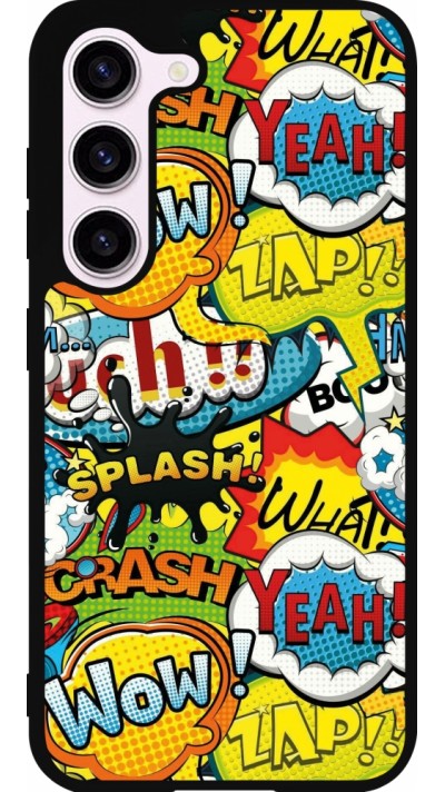 Samsung Galaxy S23 Case Hülle - Silikon schwarz Cartoons slogans