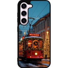 Samsung Galaxy S23 Case Hülle - Silikon schwarz Christmas 25 Xmas Train