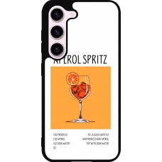 Samsung Galaxy S23 Case Hülle - Silikon schwarz Cocktail Rezept Aperol Spritz