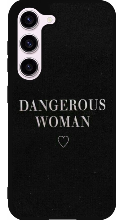 Samsung Galaxy S23 Case Hülle - Silikon schwarz Dangerous woman