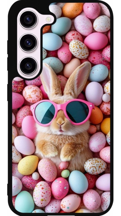 Samsung Galaxy S23 Case Hülle - Silikon schwarz Easter 2026 Rabbit fun