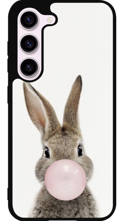 Samsung Galaxy S23 Case Hülle - Silikon schwarz Easter 2023 bubble gum bunny