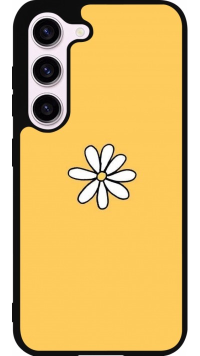 Samsung Galaxy S23 Case Hülle - Silikon schwarz Easter 2023 daisy