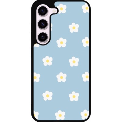 Coque Samsung Galaxy S23 - Silicone rigide noir Easter 2024 daisy flower