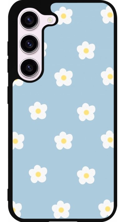 Samsung Galaxy S23 Case Hülle - Silikon schwarz Easter 2024 daisy flower