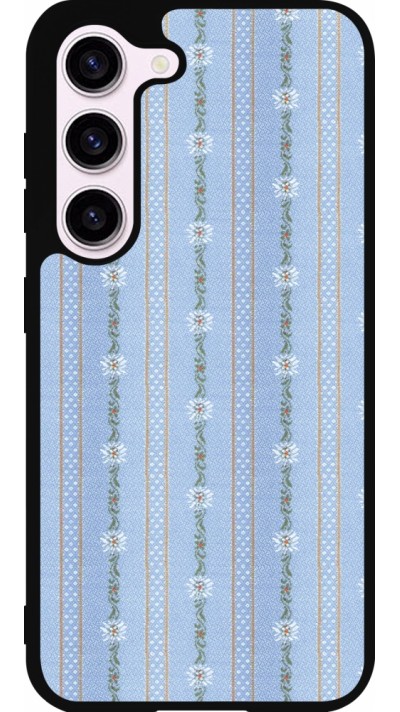 Samsung Galaxy S23 Case Hülle - Silikon schwarz Edelweiss