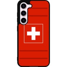 Coque Samsung Galaxy S23 - Silicone rigide noir Euro 2020 Switzerland