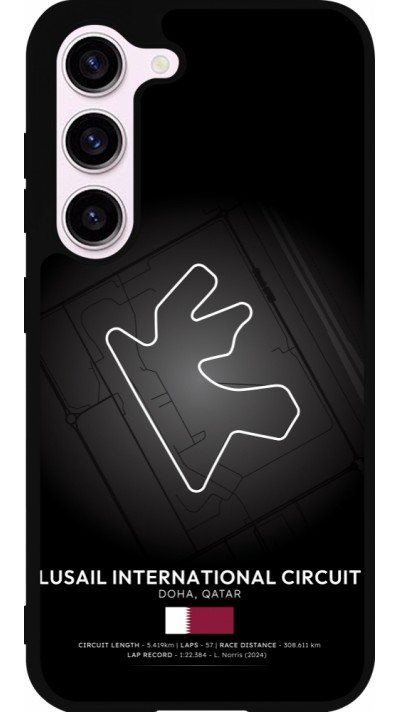 Coque Samsung Galaxy S23 - Silicone rigide noir F1 Track 2025 Qatar