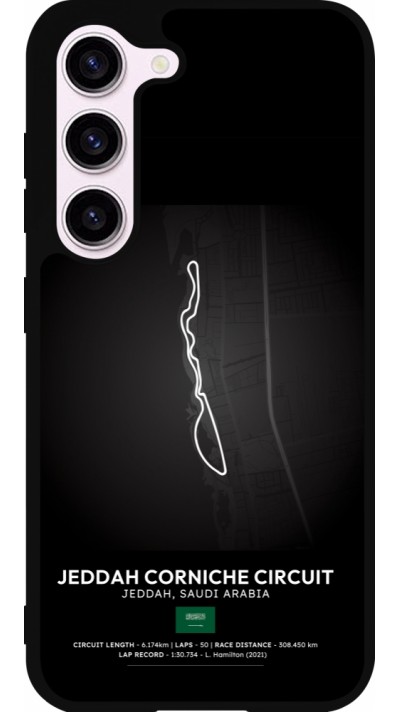 Coque Samsung Galaxy S23 - Silicone rigide noir F1 Track 2025 Saudi Arabia