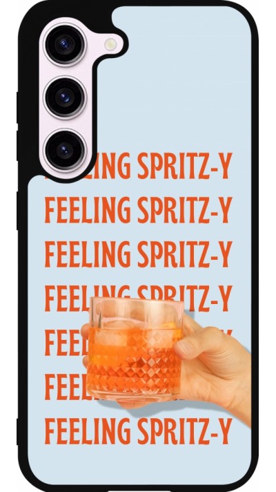 Samsung Galaxy S23 Case Hülle - Silikon schwarz Feeling Spritz-y